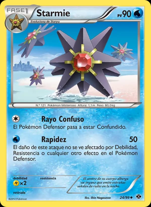 Starmie card in Spanish