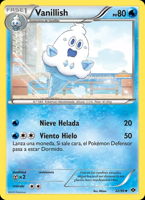 Vanillish card in Spanish
