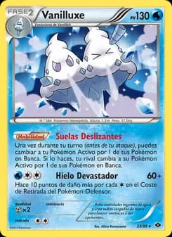 Vanilluxe card in Spanish