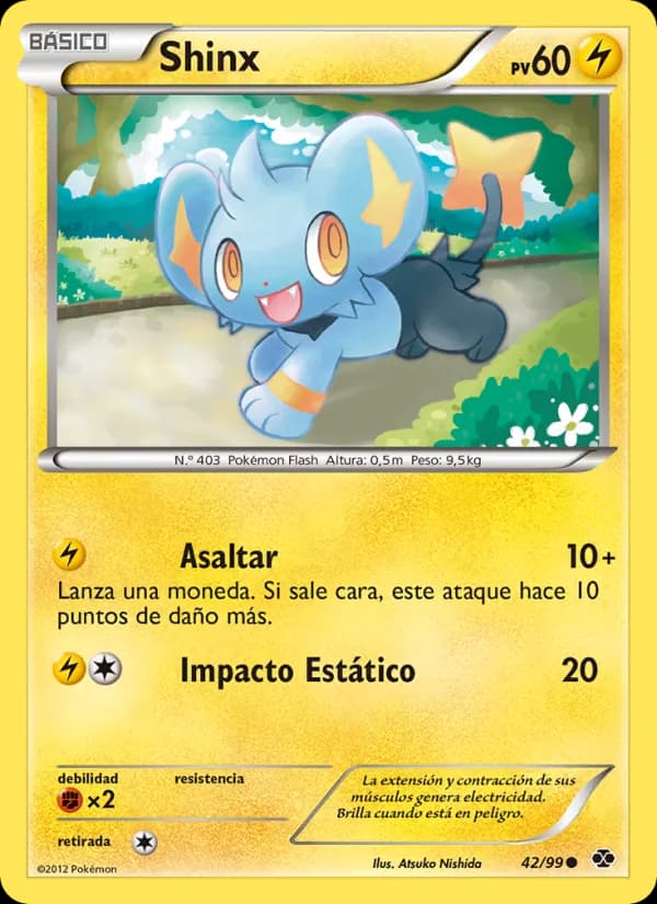 Shinx card in Spanish