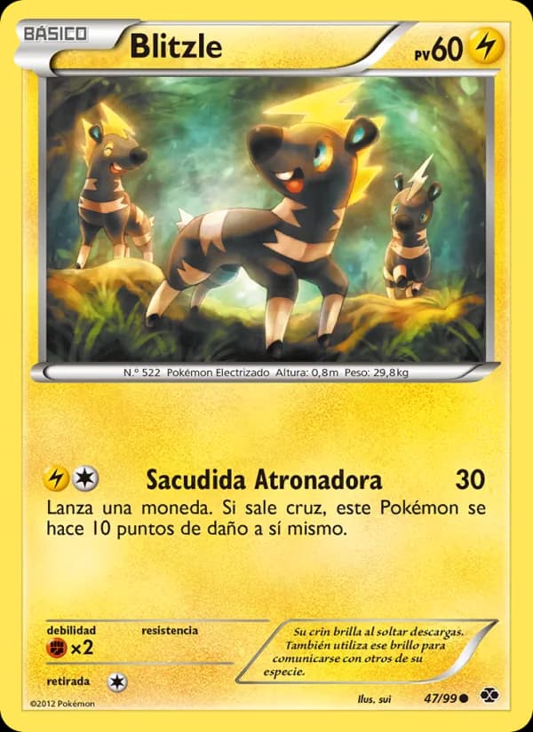 Blitzle card in Spanish