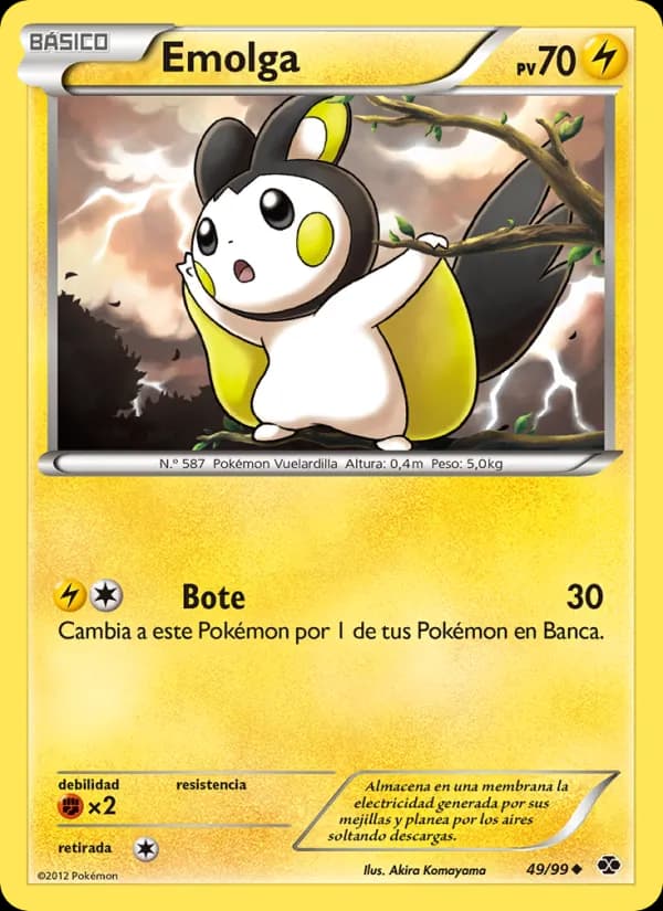 Emolga card in Spanish