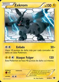 Zekrom card in Spanish