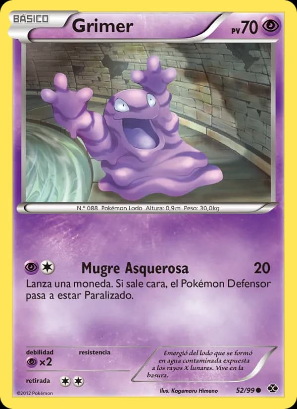 Grimer card in Spanish