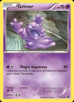 Grimer card in Spanish