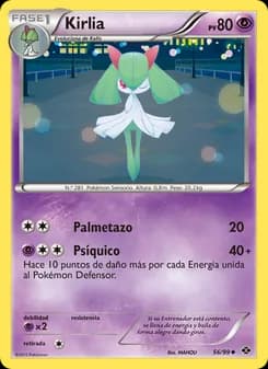 Kirlia card in Spanish