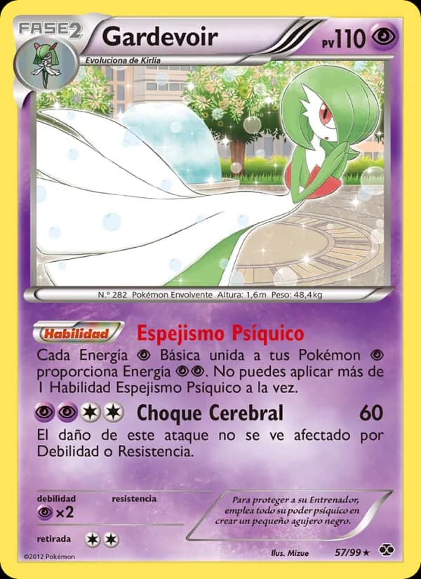 Gardevoir card in Spanish