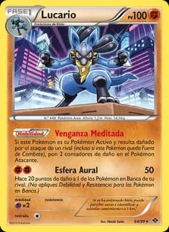 Lucario card in Spanish