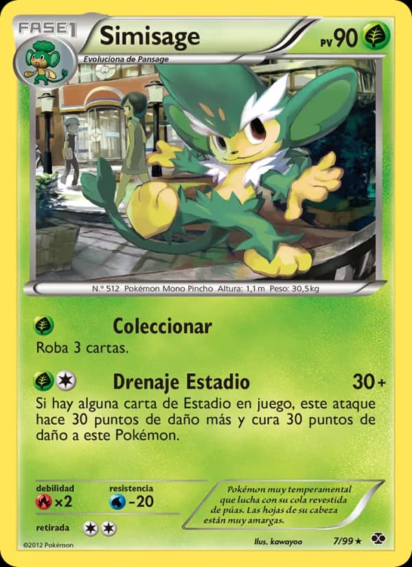 Simisage card in Spanish