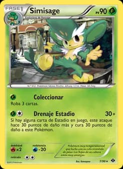 Simisage card in Spanish