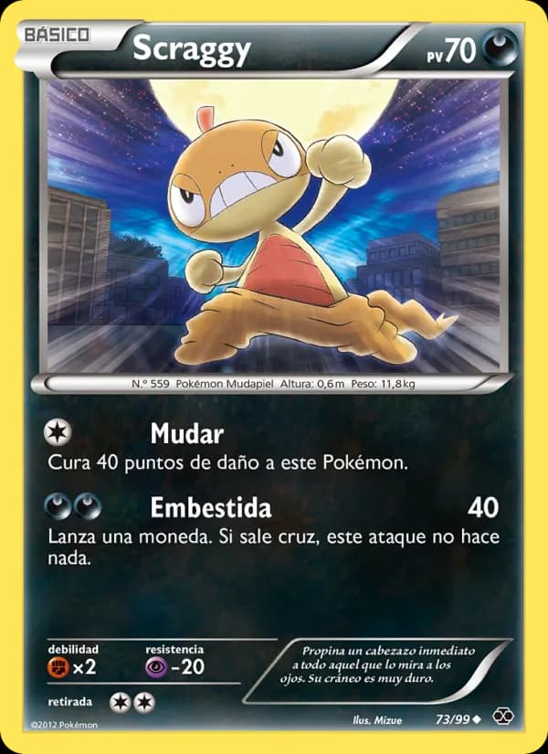 Scraggy card in Spanish