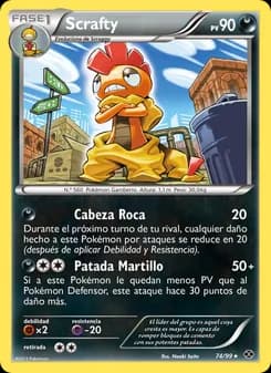 Scrafty card in Spanish