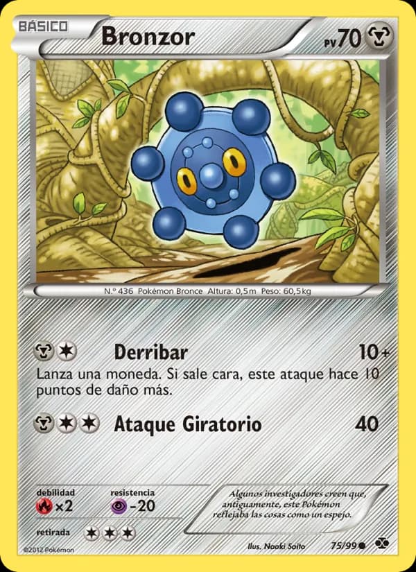 Bronzor card in Spanish