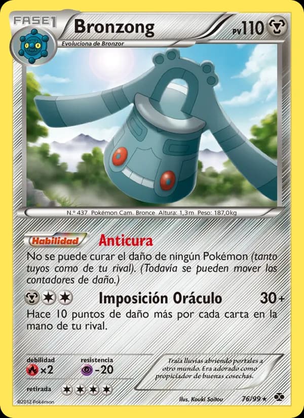 Bronzong card in Spanish