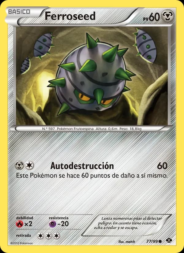Ferroseed card in Spanish