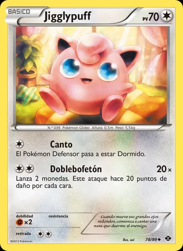 Jigglypuff card in Spanish