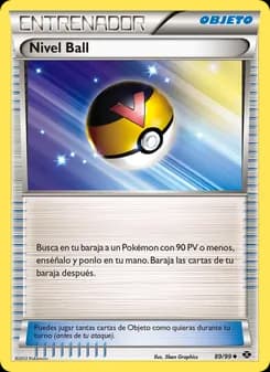 Nivel Ball card in Spanish
