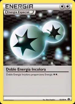 Doble Energía Incolora card in Spanish