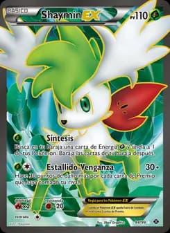 Shaymin-EX card in Spanish