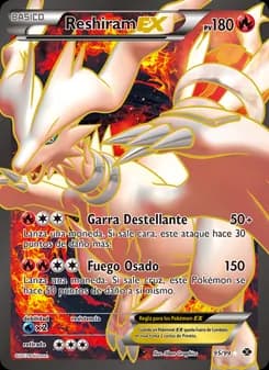 Reshiram-EX card in Spanish