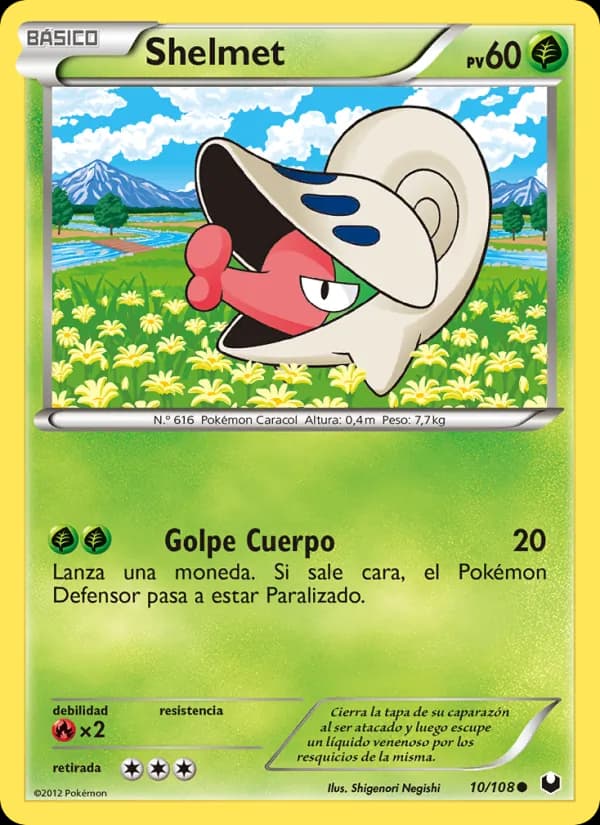 Shelmet card in Spanish
