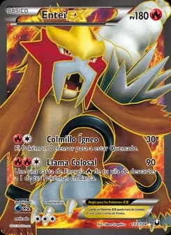 Entei-EX card in Spanish