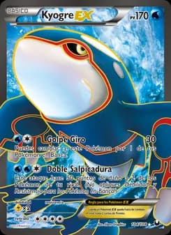 Kyogre-EX card in Spanish