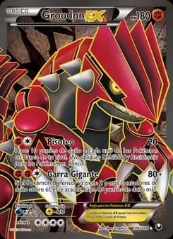 Groudon-EX card in Spanish