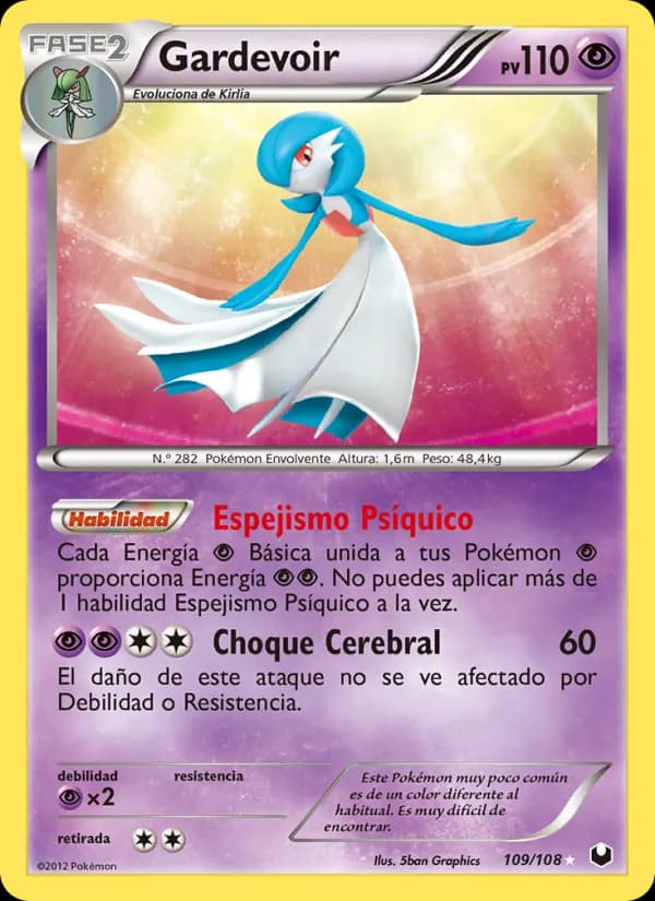Gardevoir card in Spanish