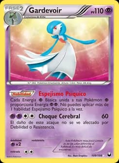 Gardevoir card in Spanish