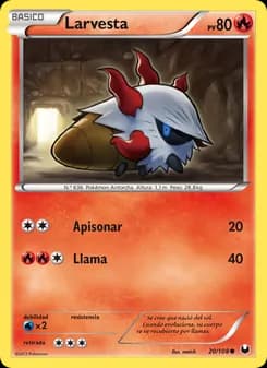 Larvesta card in Spanish