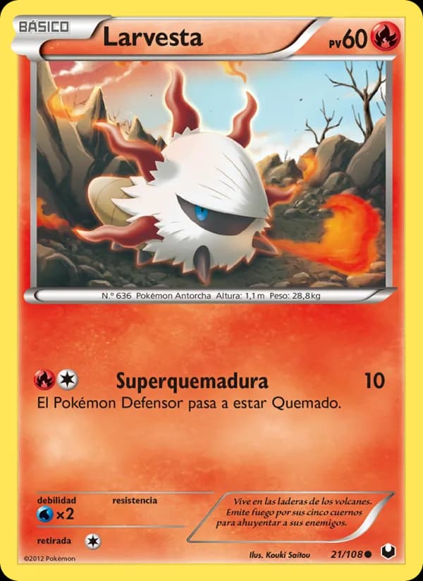 Larvesta card in Spanish