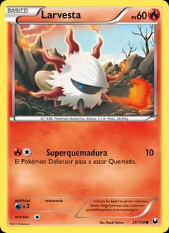 Larvesta card in Spanish