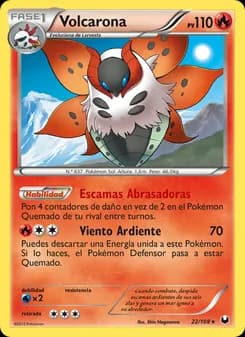 Volcarona card in Spanish