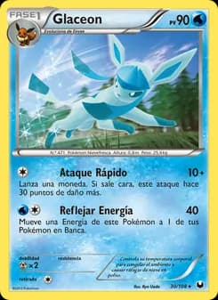 Glaceon card in Spanish
