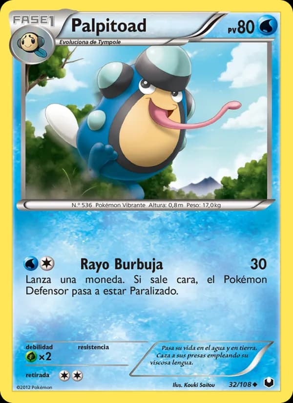 Palpitoad card in Spanish