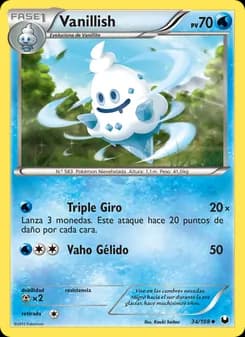 Vanillish card in Spanish