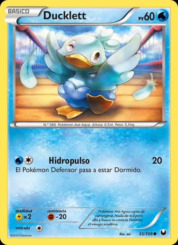 Ducklett card in Spanish