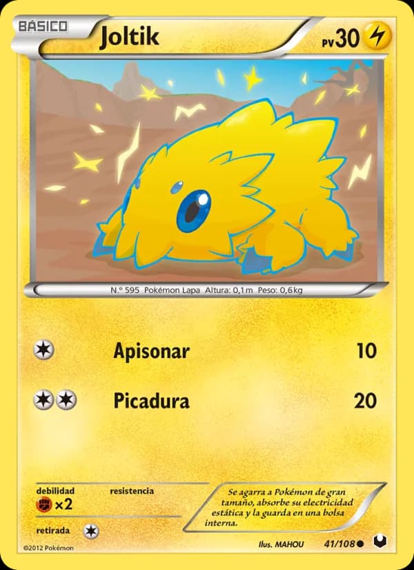 Joltik card in Spanish