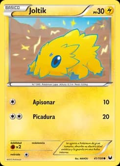 Joltik card in Spanish
