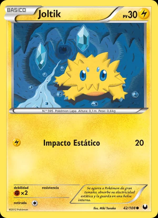 Joltik card in Spanish