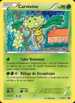 Carnivine card in Spanish