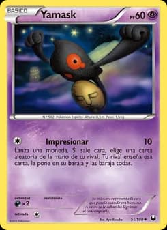 Yamask card in Spanish