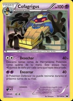 Cofagrigus card in Spanish