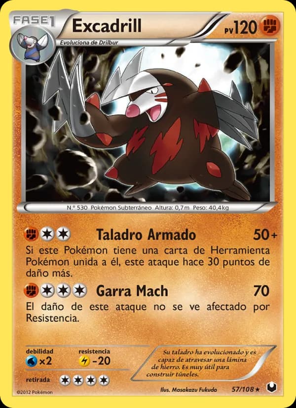 Excadrill card in Spanish