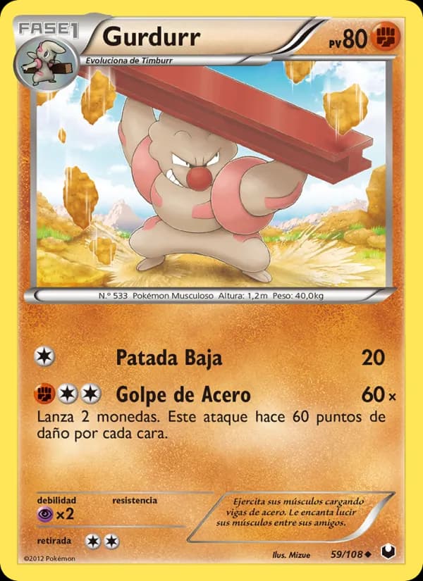 Gurdurr card in Spanish