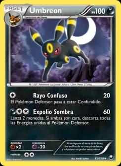 Umbreon card in Spanish