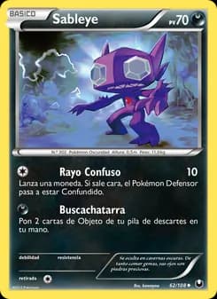 Sableye card in Spanish