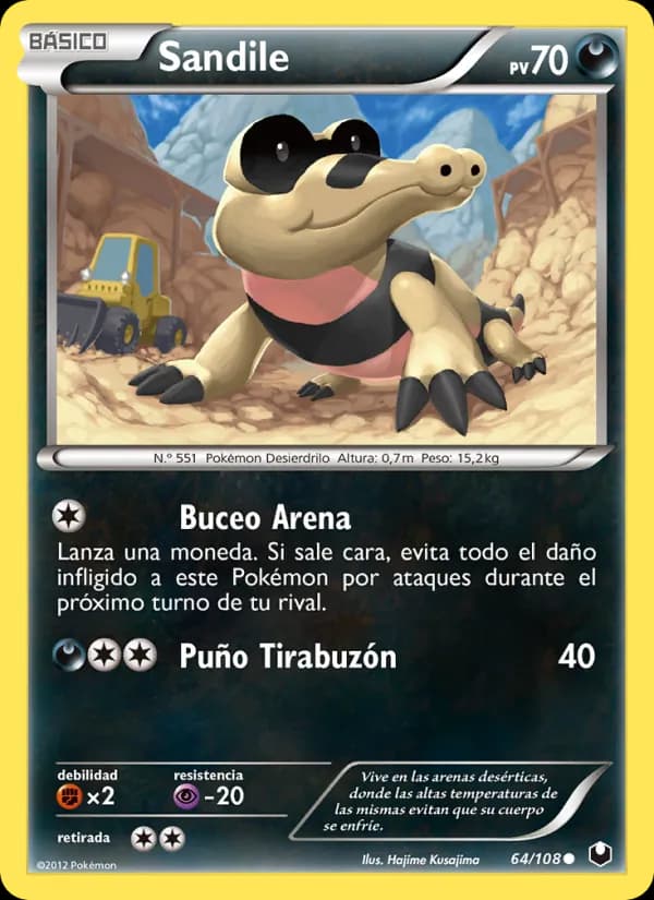 Sandile card in Spanish