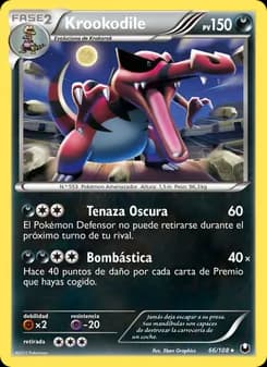Krookodile card in Spanish